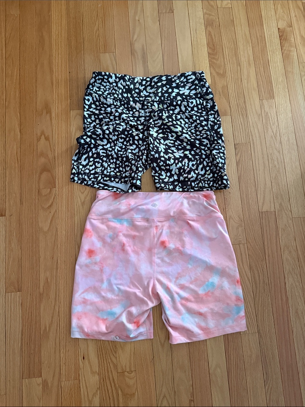 ZELOS❗️BUNDLE❗️Coral Tie-Dye & Leopard Print Biker Shorts - Picture 6 of 6